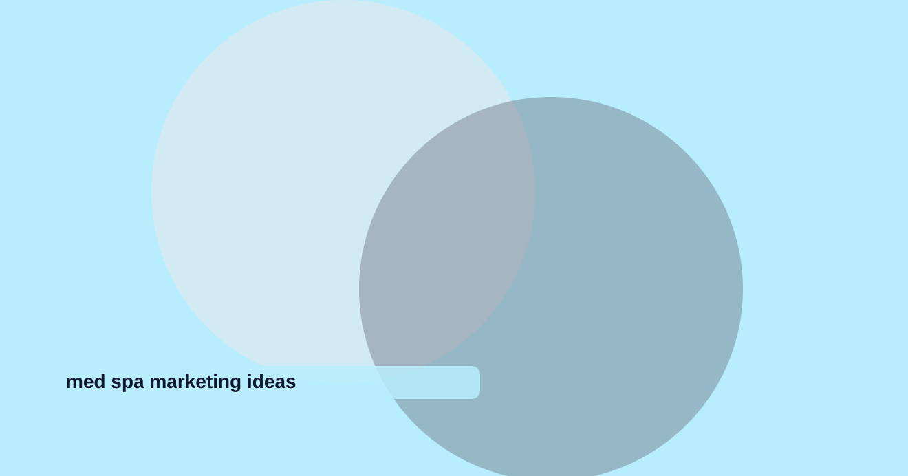 Med Spa Marketing Ideas and Strategies