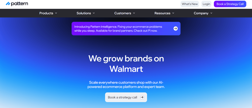 Pattern homepage, a global marketplace expansion agency