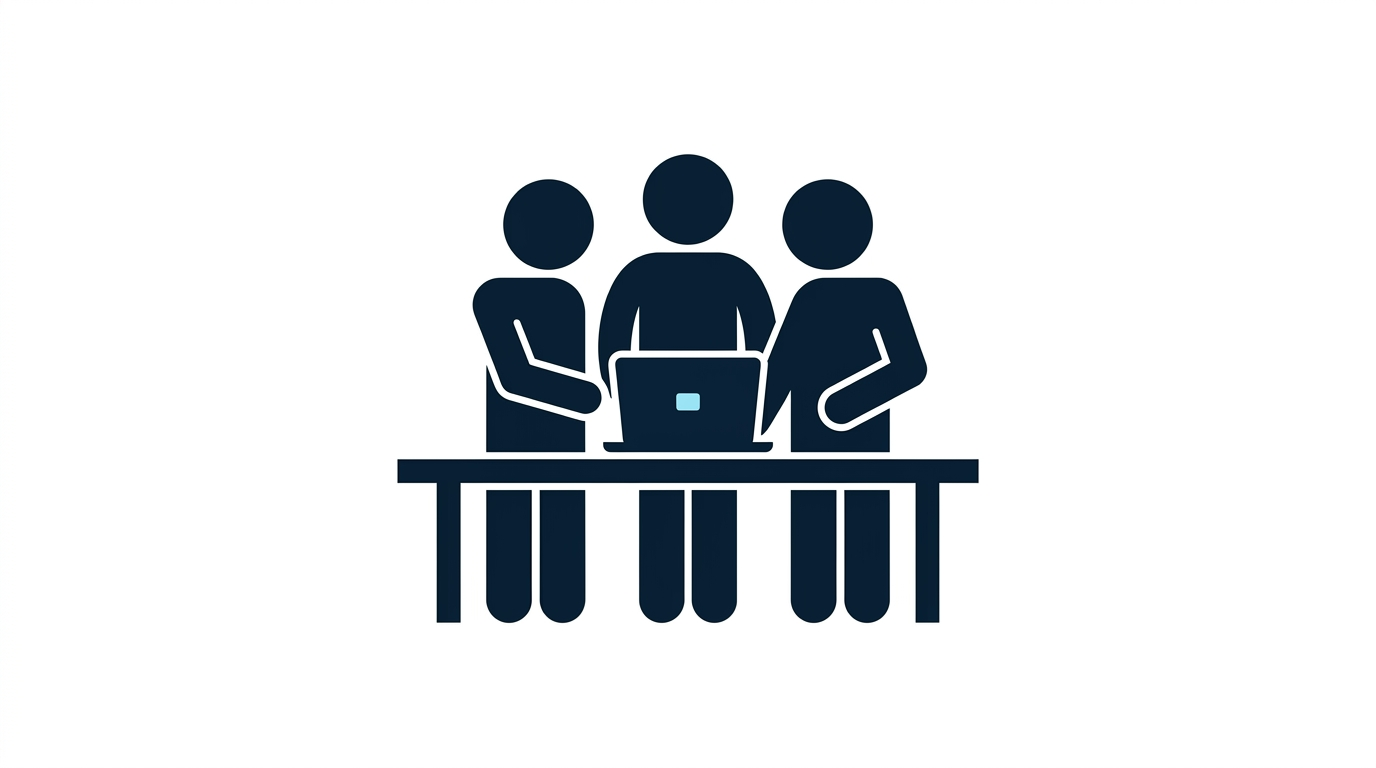 Illustration der Teamzusammenarbeit